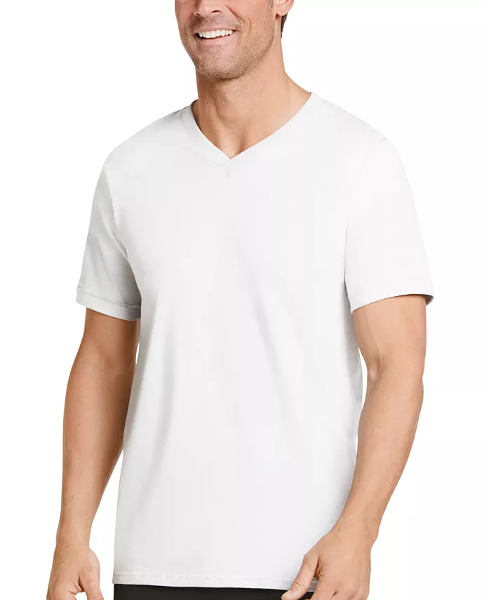 Men's 3-Pack Classic V-Neck Undershirts - thumbnail 3