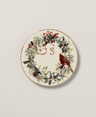 Winter Greetings Salad Plates, Set of 4