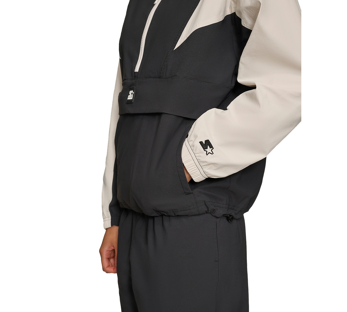Starter Women's Half-zip Pullover Jacket In Black