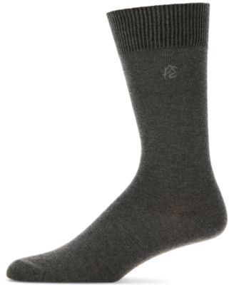 Perry Ellis Portfolio - Men's Portfolio Flat Knit Logo Dress Socks