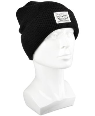 Men's Ribbed Logo Beanie