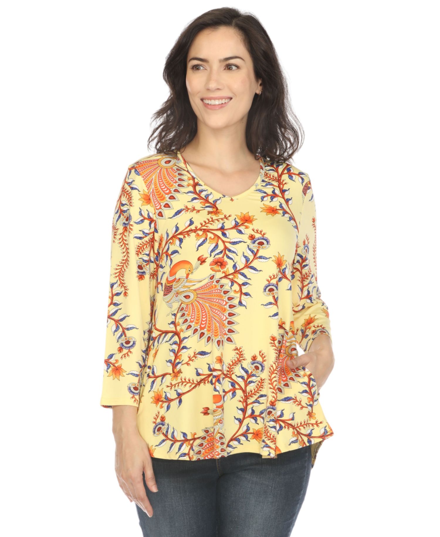 Women's Vibrant Boho Swing Top