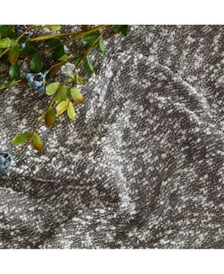 Easton Jacquard Slub Texture - Privacy Curtains with Back Tab Rod Pocket Lightweight Window Curtains Panels, Set of 2