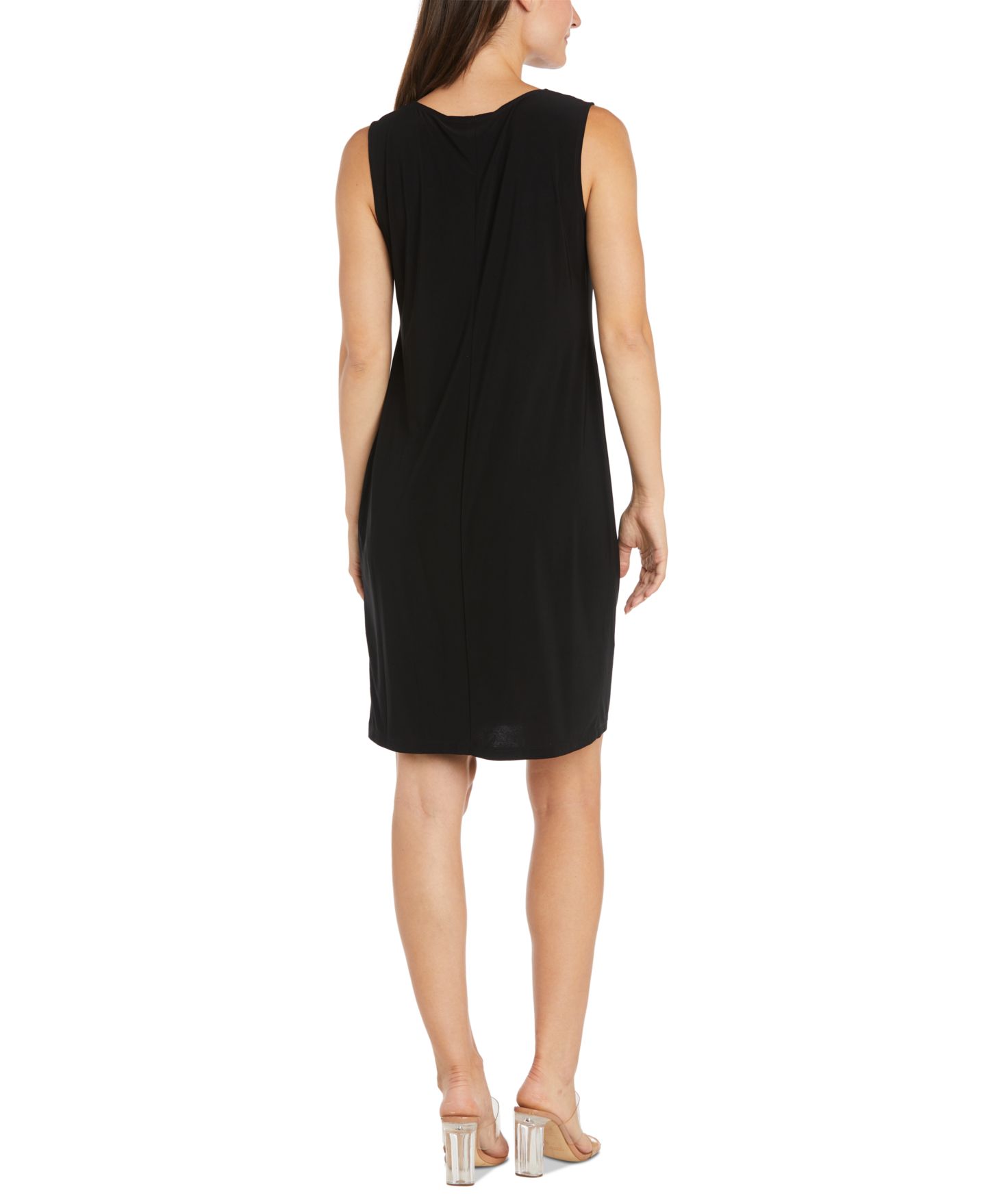 Женские платья R & M Richards 2Pc. Rhinestone-Trim Sheath Dress & Open-Front Jacket, цвет: Чёрный — фото 4