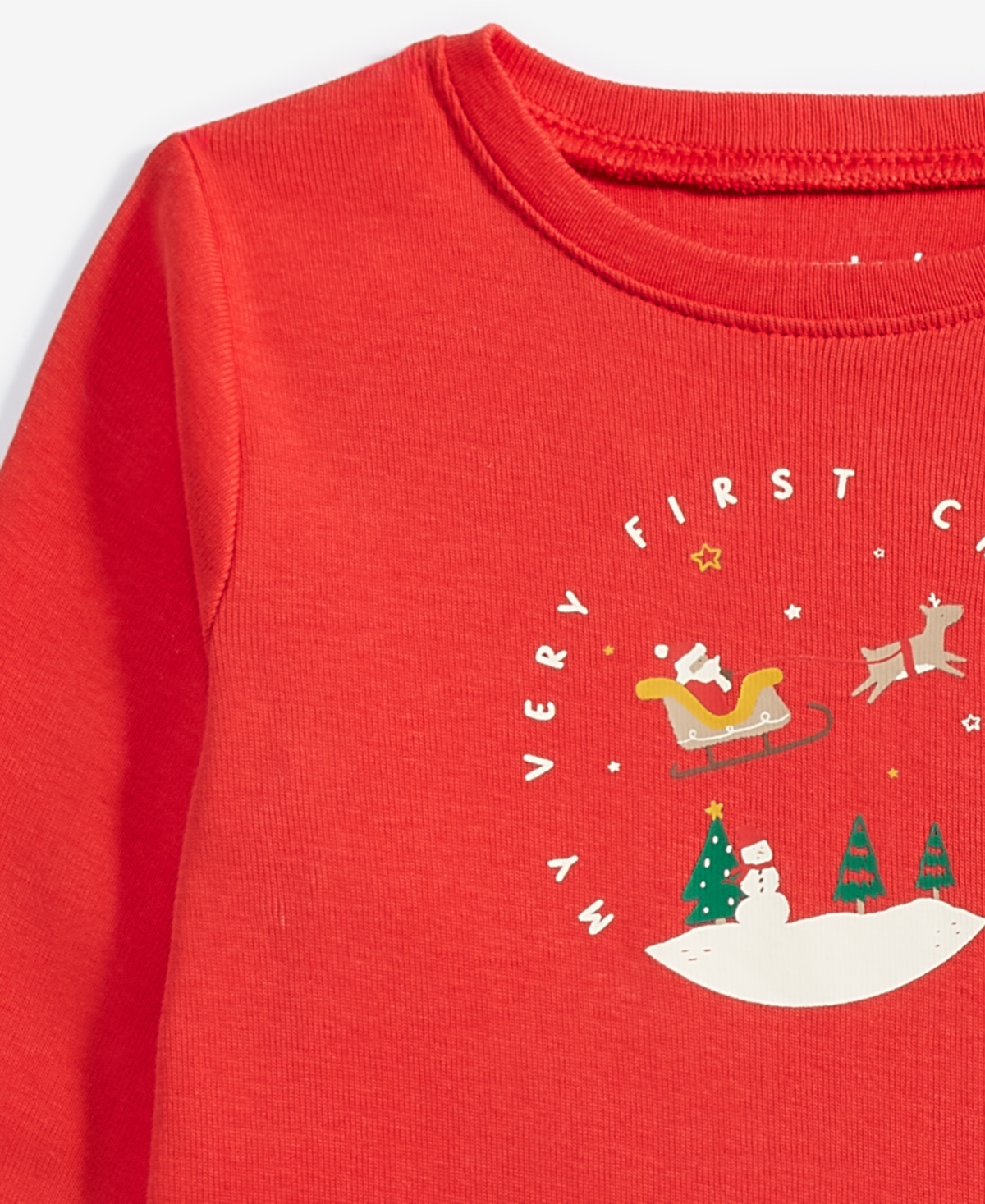 Carter's Baby My First Christmas Cotton Bodysuit & Striped Pants, 2 Piece Set