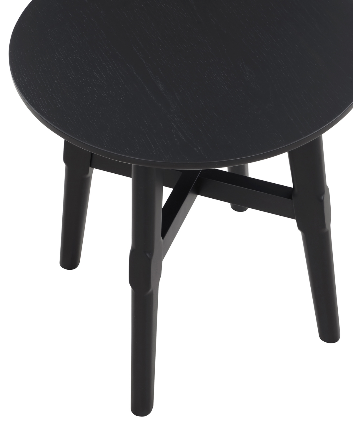 Macy's Oslo 22" Wood End Table In Black