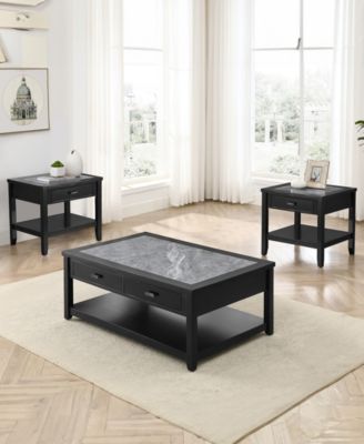 Garvine 47" Wood Cocktail Table