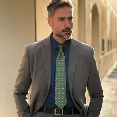 Siracusa - Printed Silk Tie for Men