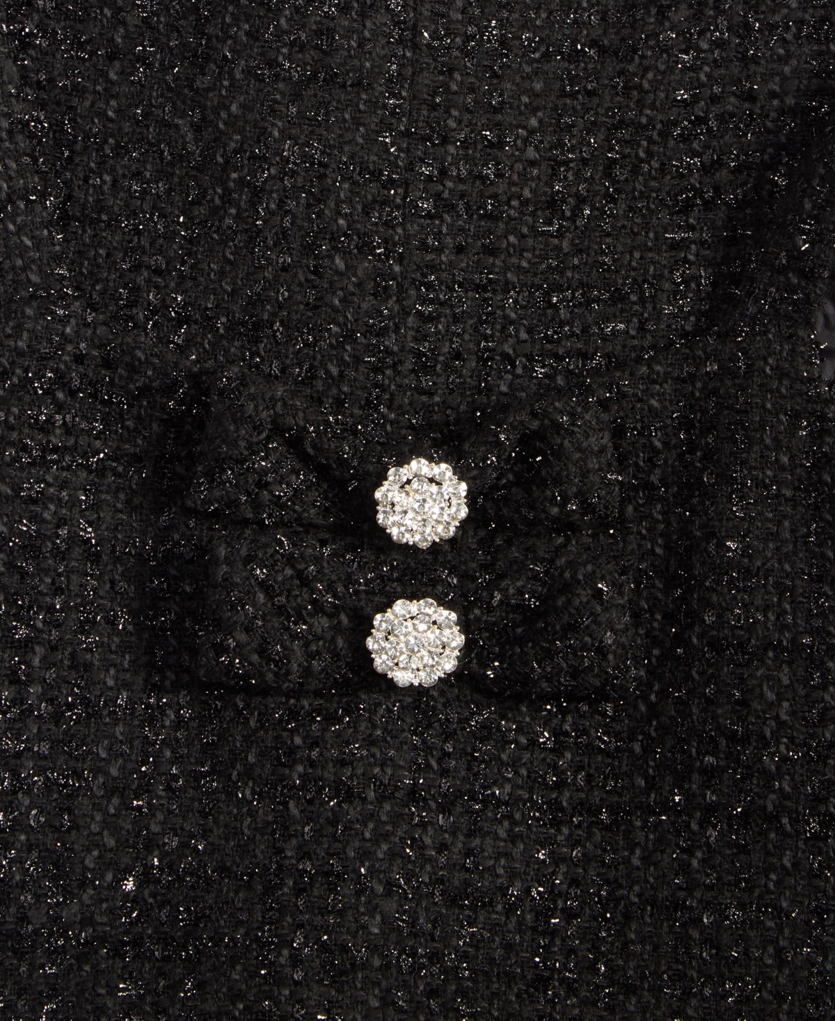 Rare Editions Big Girls Lurex Boucle Bow Jumper In Black