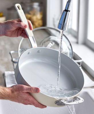 X Bobby Flay Professional Grade Ceramic Nonstick 4.5-Quart Saut&eacute; Pan with Lid