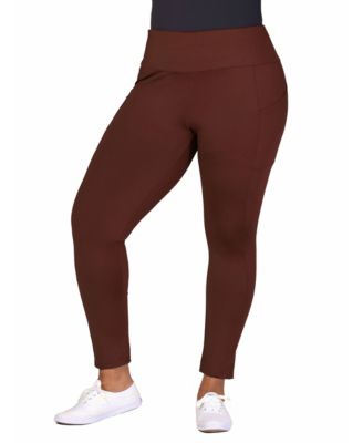 Plus Size Ankle Leggings with Side Pocket