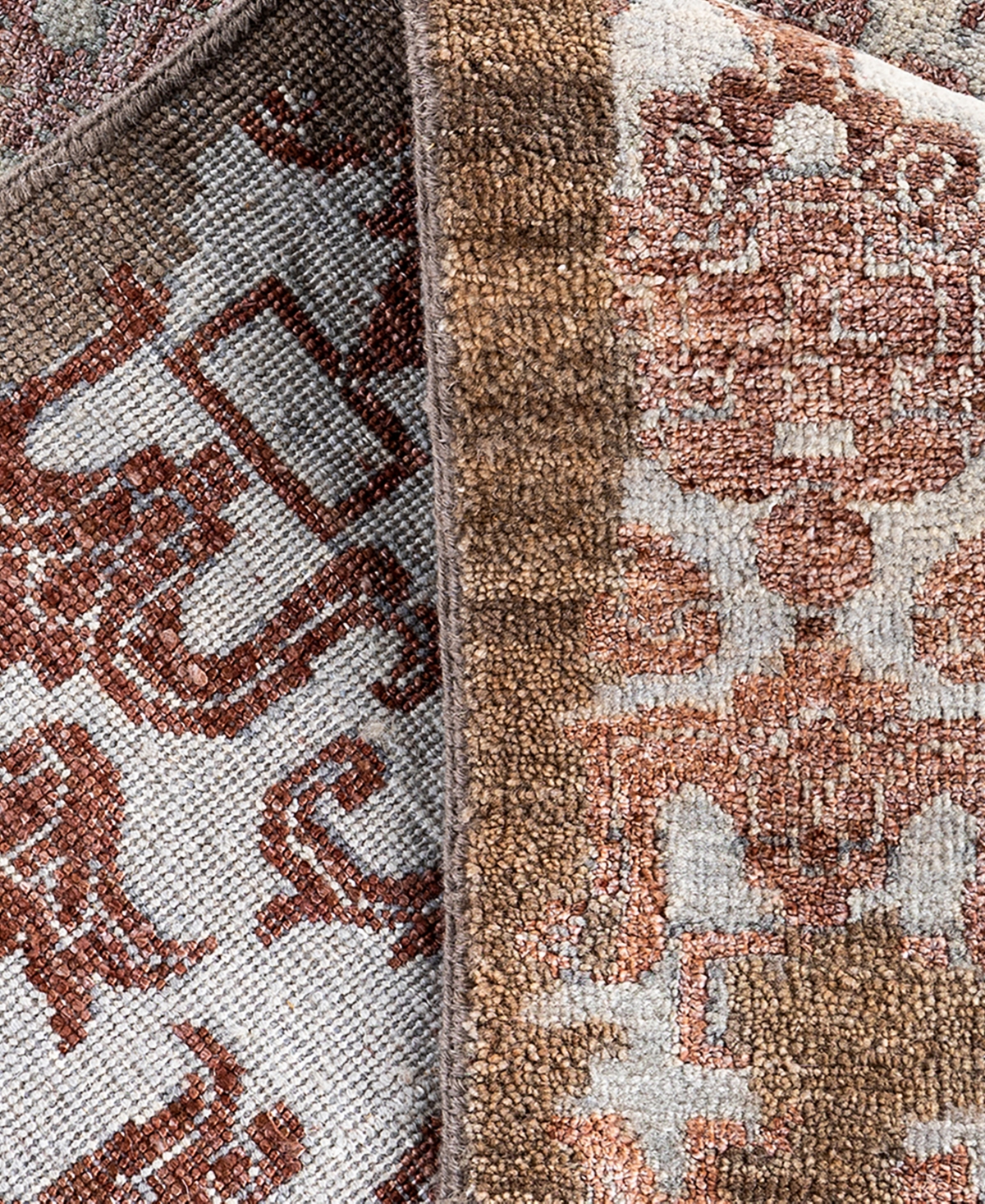 Adorn Hand Woven Rugs Indian Ooak M6483 9'1''x12'1'' Area Rug In Brown