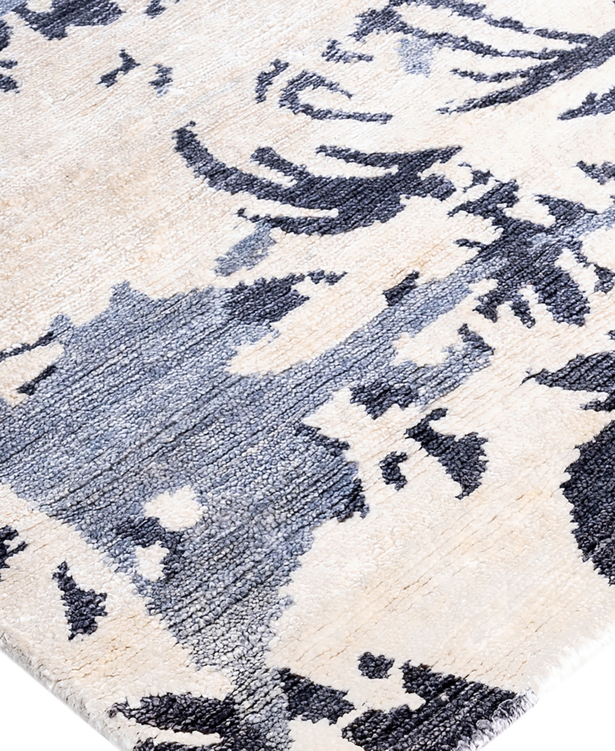 Adorn Hand Woven Rugs Indian Ooak M6879 9'2''x12'2'' Area Rug In Ivory