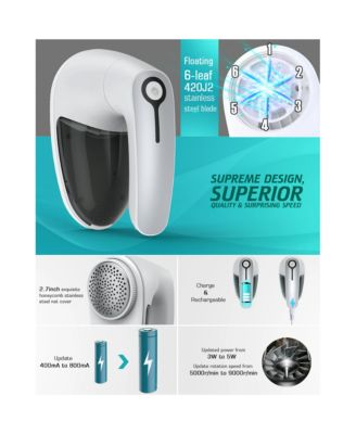 Fabric Shaver Lint Remover with 2 Replaceable 6-leaf Blades