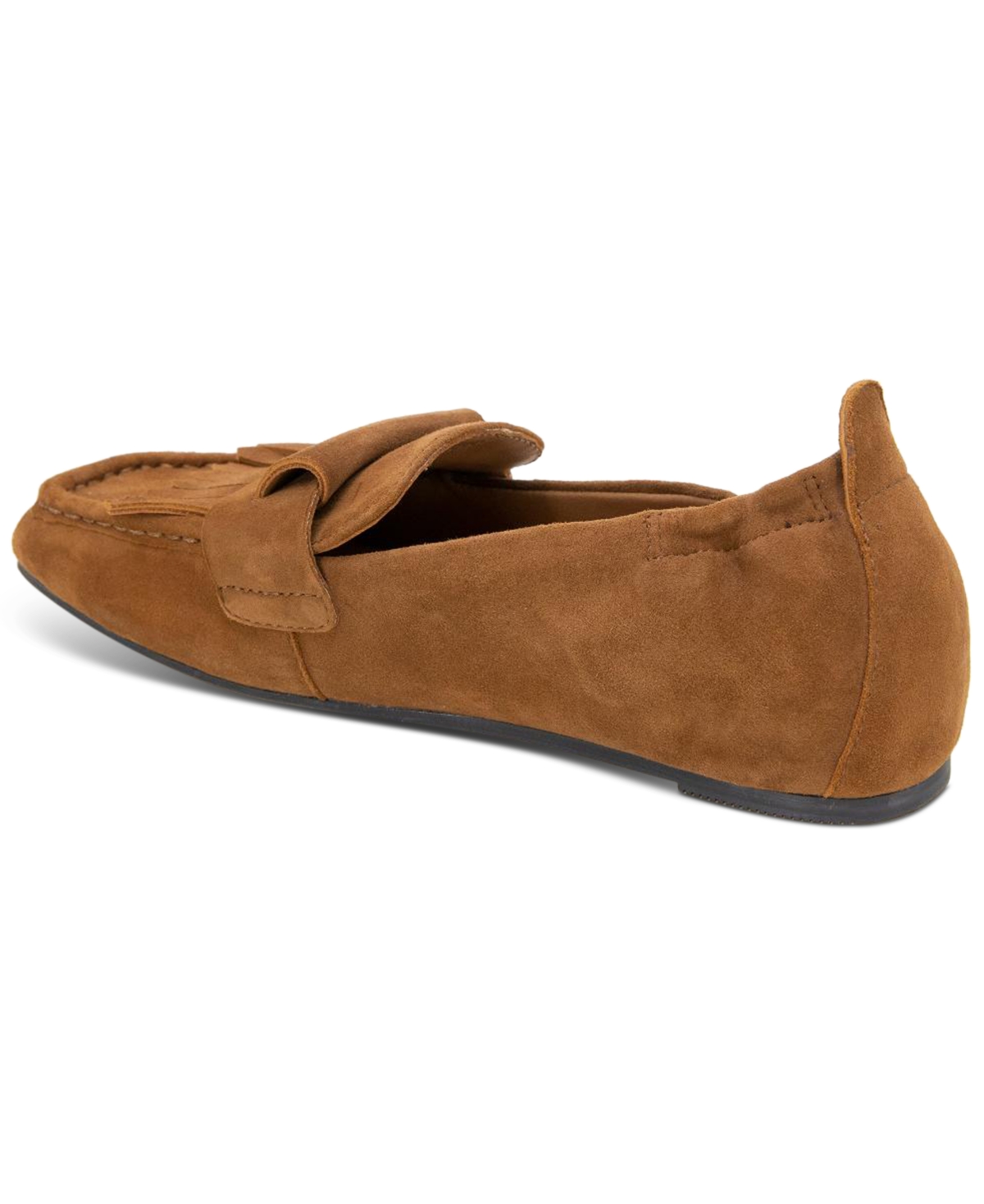 Gentle Souls Women's Scotty Kiltie Loafer Flats In Brown Suede