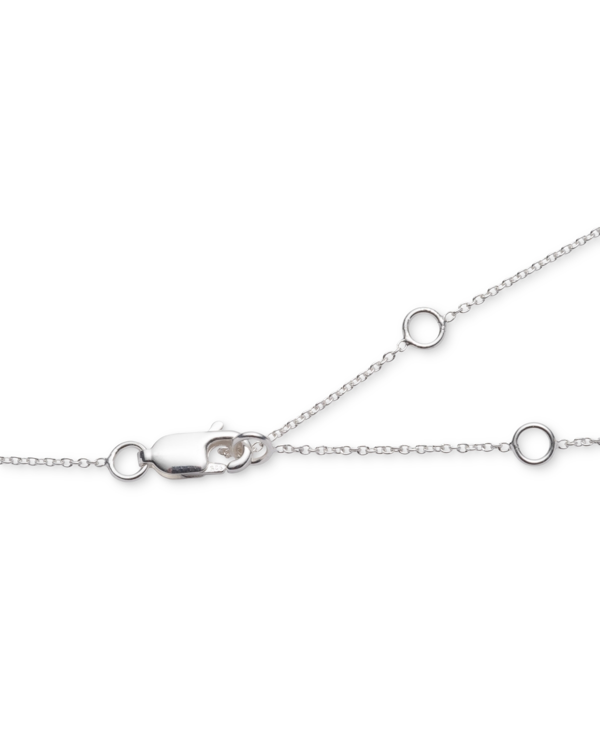 Lauren Ralph Lauren SterlingPave Open Knot Pendant Necklace, 14