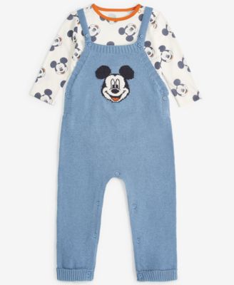 Disney - Baby Boys Mickey Mouse Bodysuit & Overall Set