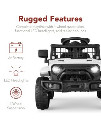 Best Choice Products 6V Kids Ride-On Truck Car w/ Parent Remote Control, 4-Wheel Suspension, LED Lights