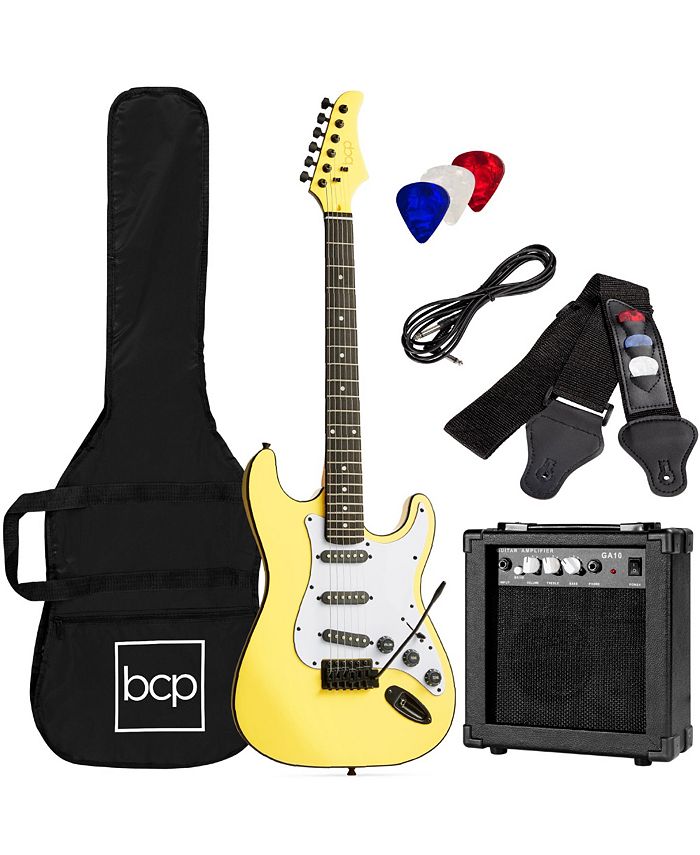 Best Choice Products 39in Full Size Beginner Electric Guitar Kit with