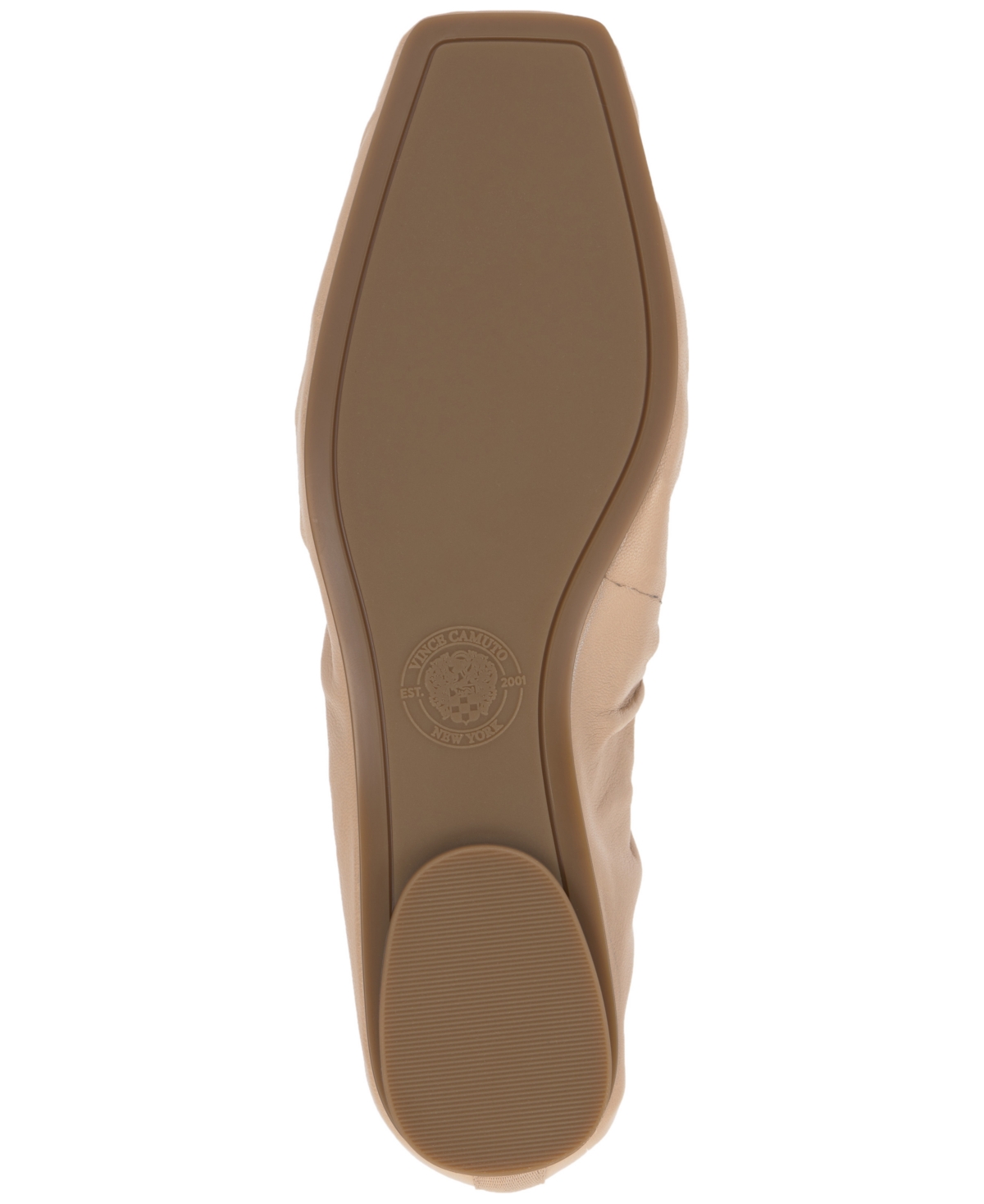 Vince Camuto Verline Ruched Ballet Flats In Soft Buff