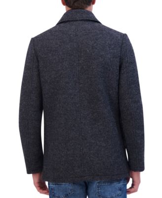 Men's Boucle Double Breasted Peacoat