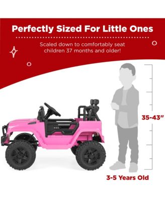 12V Kids Ride On Truck Car w/ Parent Remote Control, Spring Suspension, LED Lights