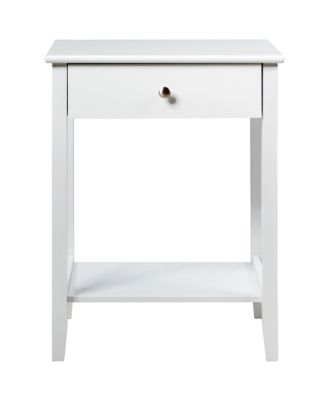 2PCS Nightstand Sofa Side End Table Bedroom Living Room w/ Shelf Drawer