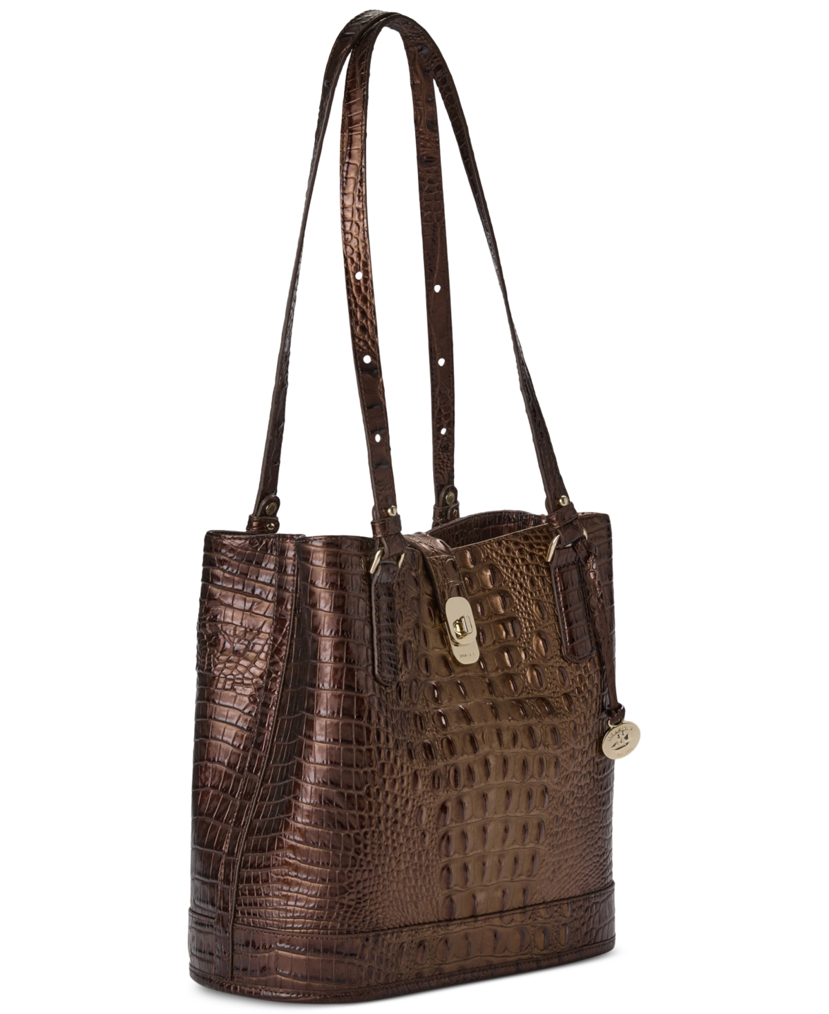 Brahmin Fiora Melbourne Leather Bucket Bag