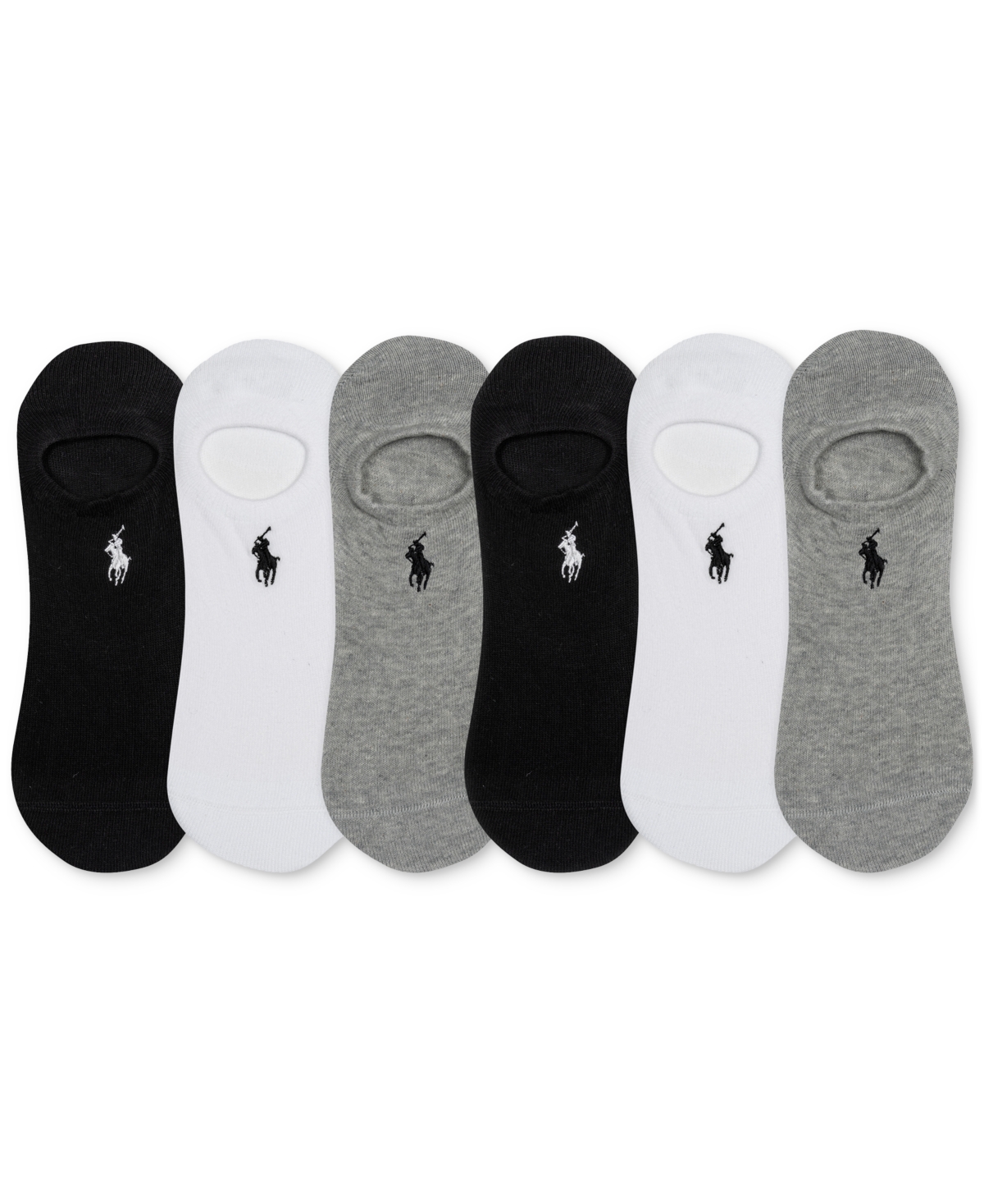 Polo Ralph Lauren Women's 6-Pk. No-Show Liner Socks
