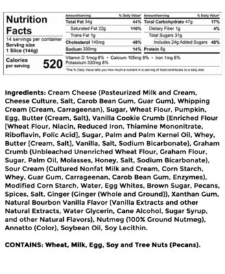 Pumpkin Pie Cheesecake, 9"