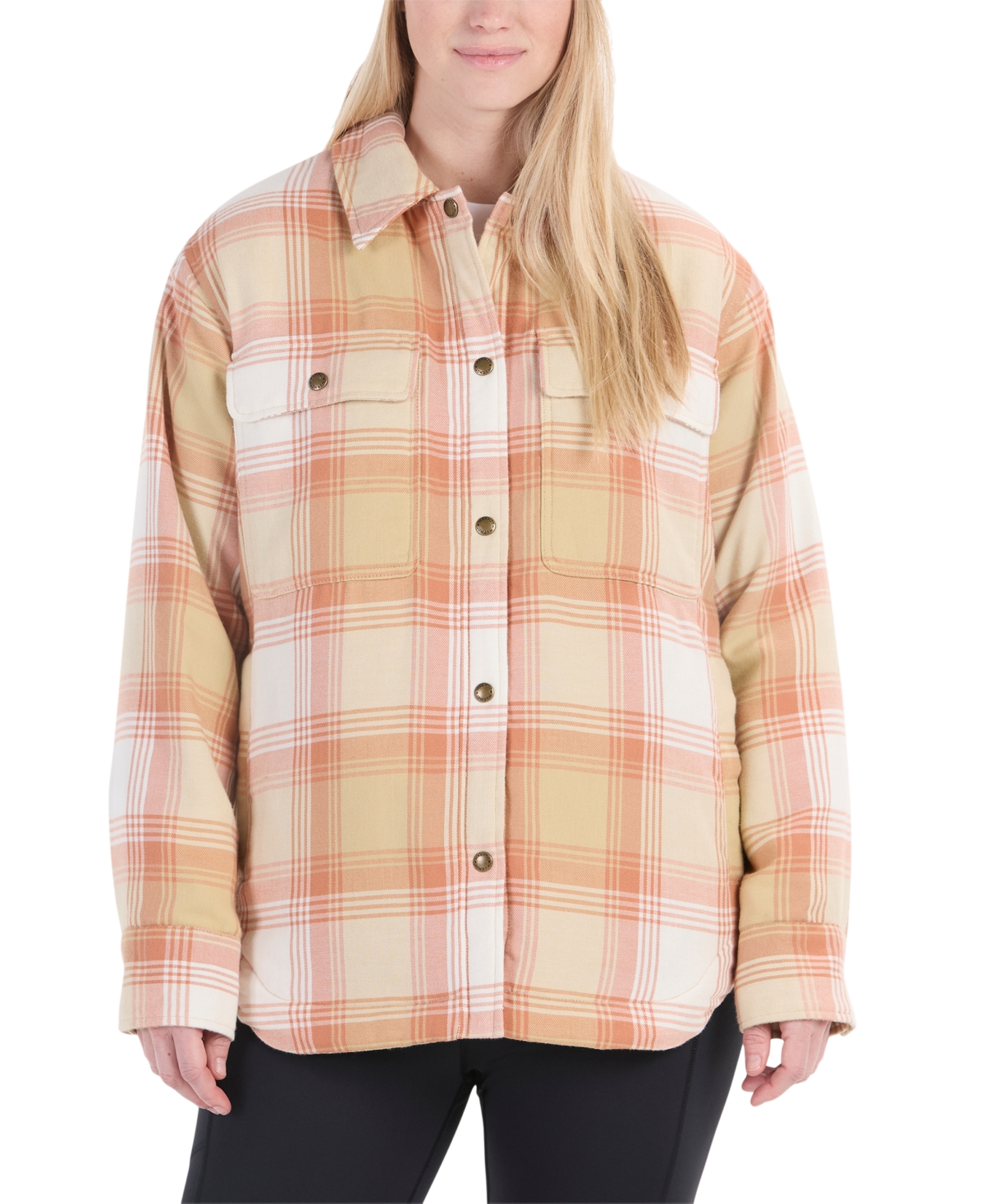 Women's Ridgefield Sherpa Lined Flannel Coat - Light Oak