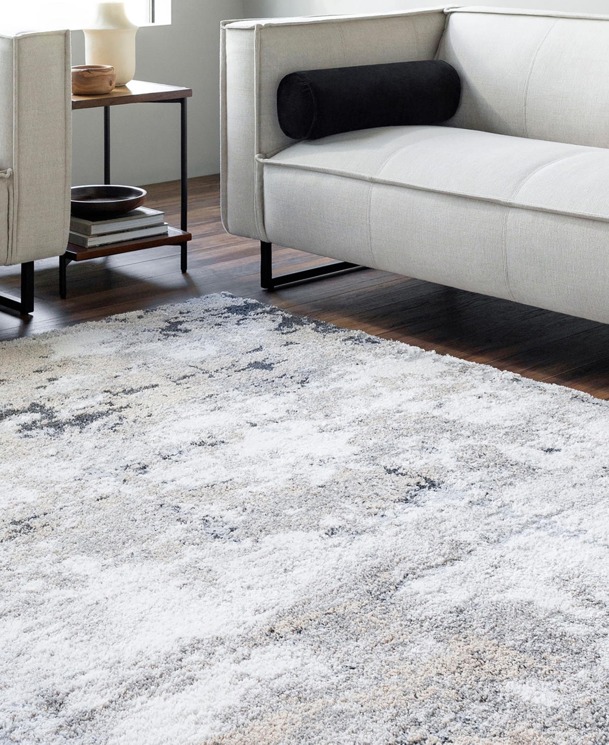 Livabliss Portofino Ptf-2321 5'3"x7' Area Rug In Light Gray