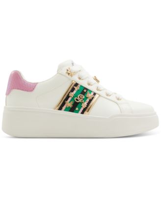 ALDO Destinedtofly Embellished Lace-Up Sneakers - Macy's
