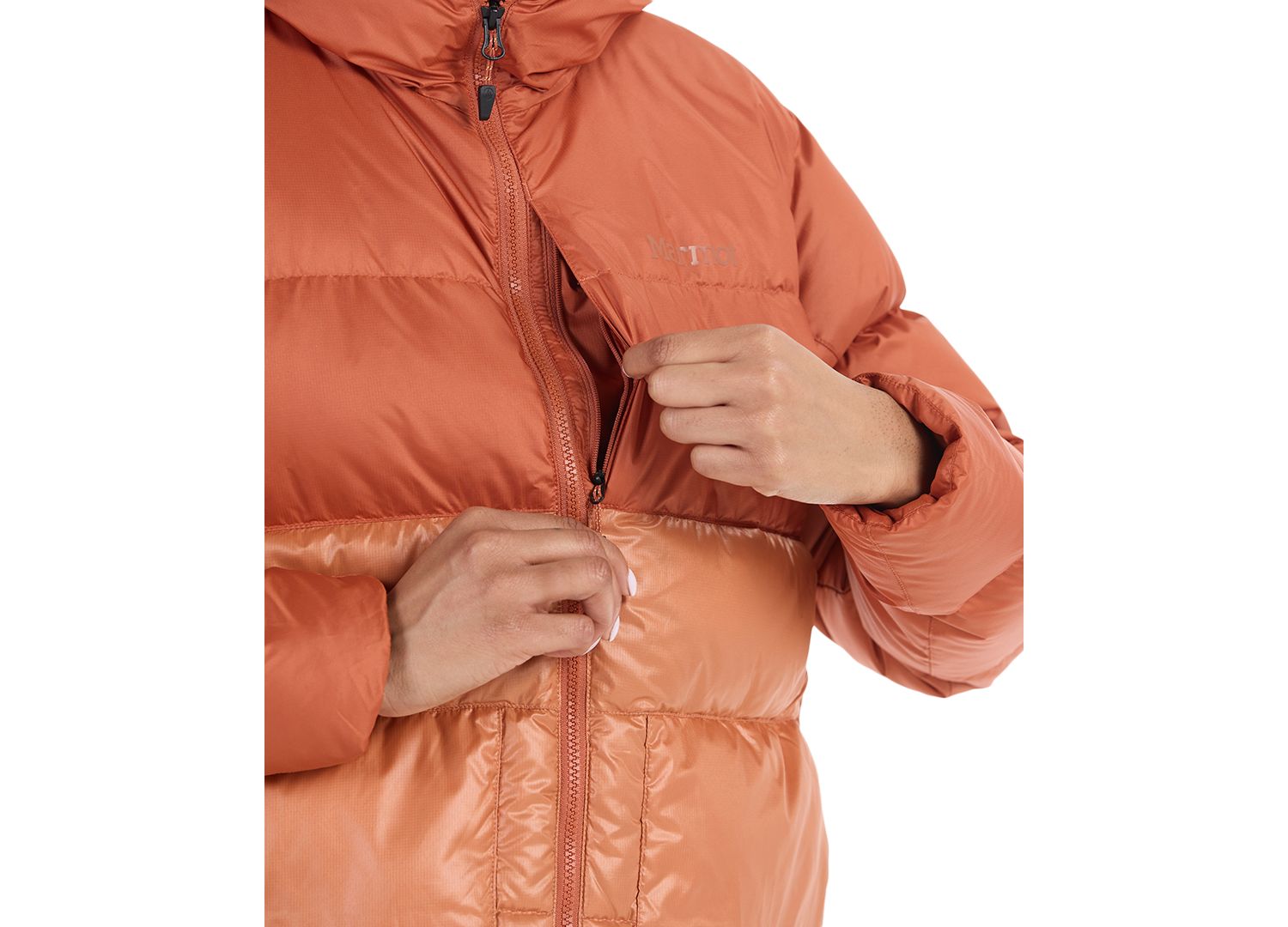 Women's Guides Hooded Zip-Front Down Coat