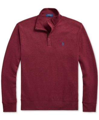 Men's Luxury Jersey Quarter-Zip Pullover Sweater