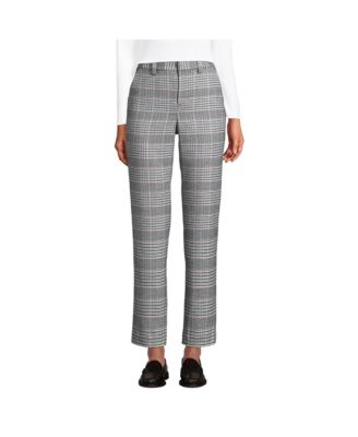 Women's High Rise Brushed Flannel Tapered Ankle Pants