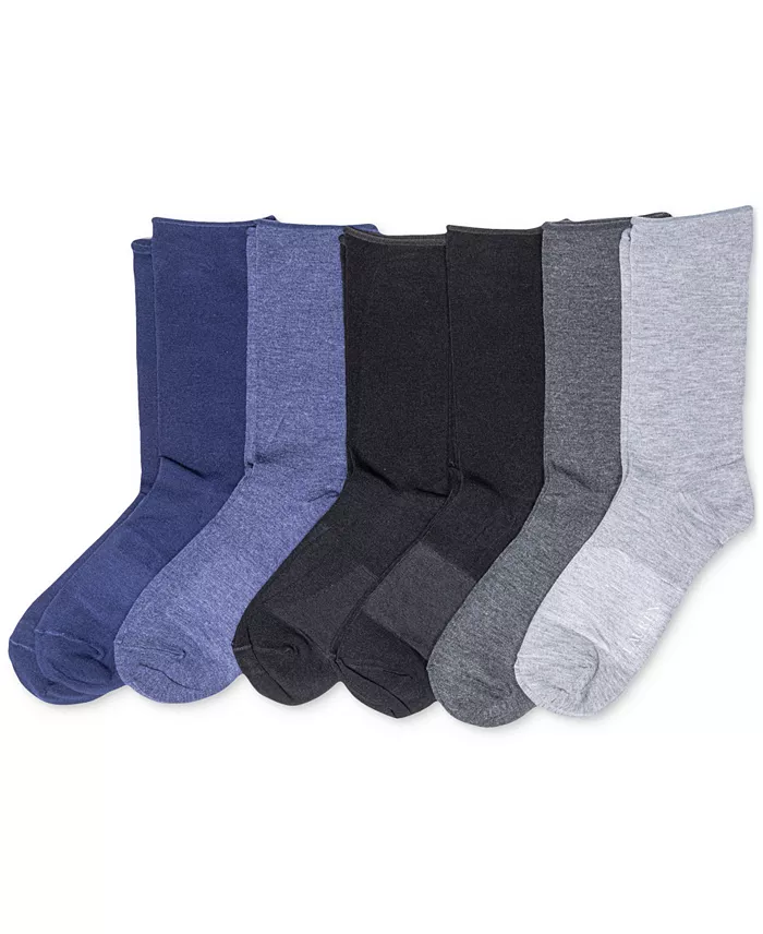 Women's 6 Pack Roll-Top Trouser Socks - thumbnail 2