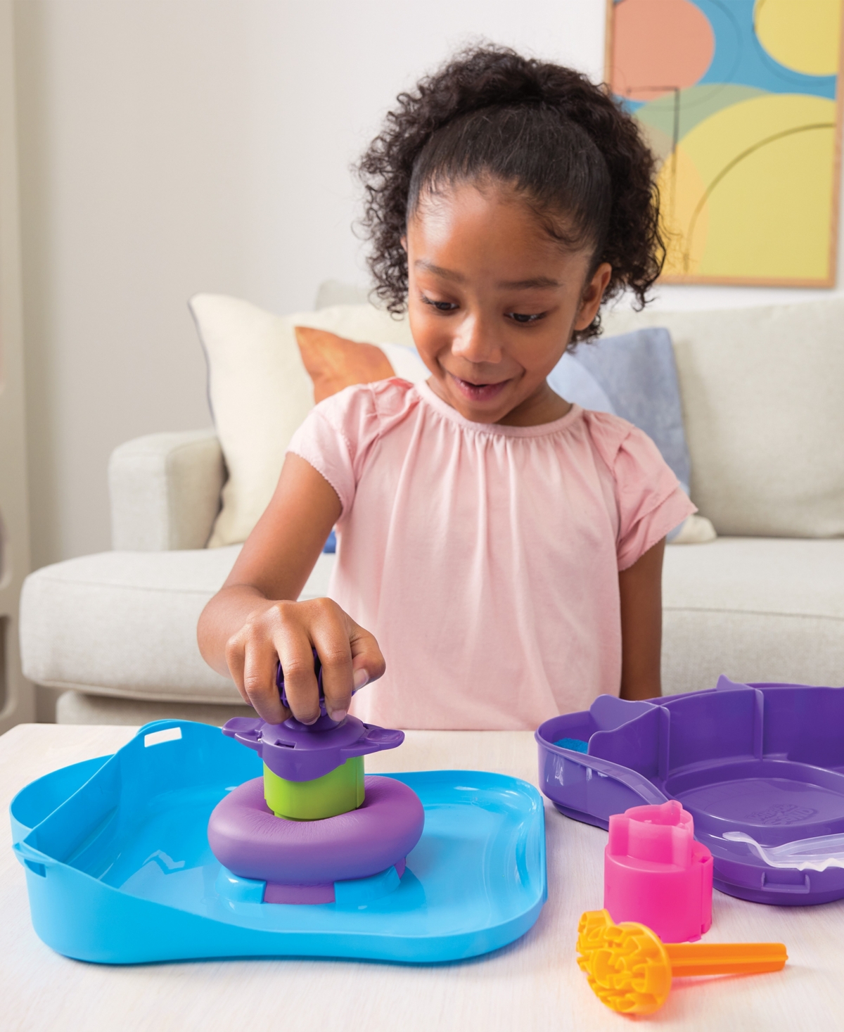 Kinetic Sand Squish Motion Playset Sensory Toys In Multi Color