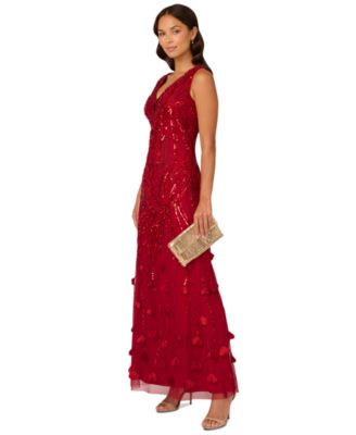 Adrianna Papell designer dress with buying beading, trims, sequins, applicates, pearls