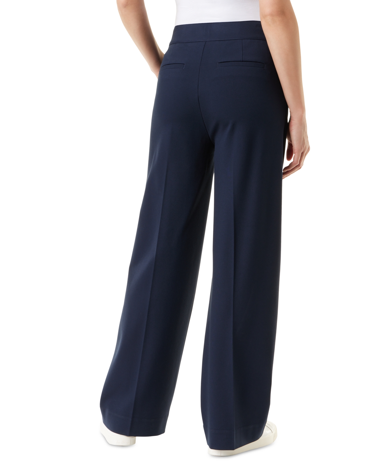 Gloria Vanderbilt Womens High Rise Shaping Wide Leg Pants In Midnight A