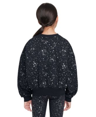 Big Girls Sportswear Club Fleece Crewneck Sparkle Sweatshirt  