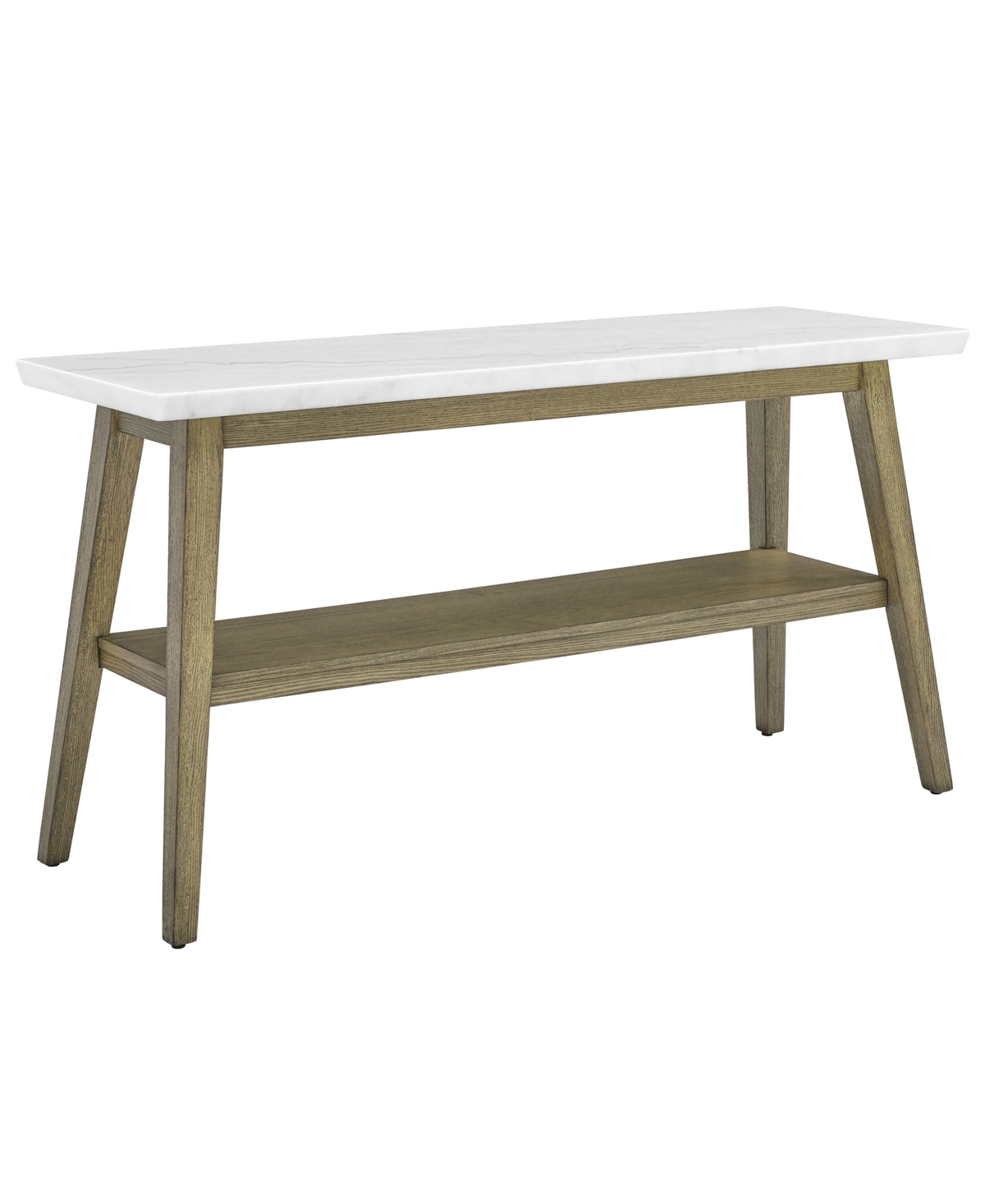 Macy's Mabell 30" Wood Sofa Table In Natural Multi-step Burnised Blonde