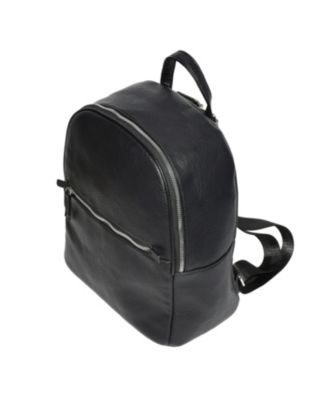 Backpack with front zipper pocket