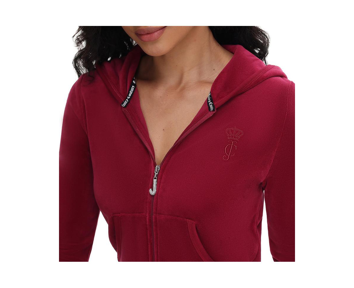 Juicy Couture Women's Heritage Cotton Velour Hoodie