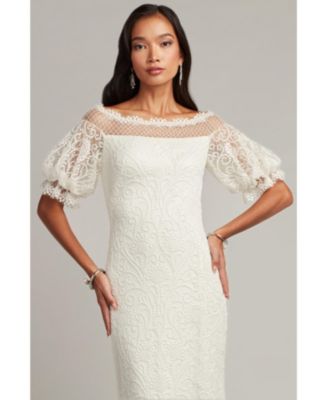 Women's Whelan Embroidered Puff-Sleeve Gown