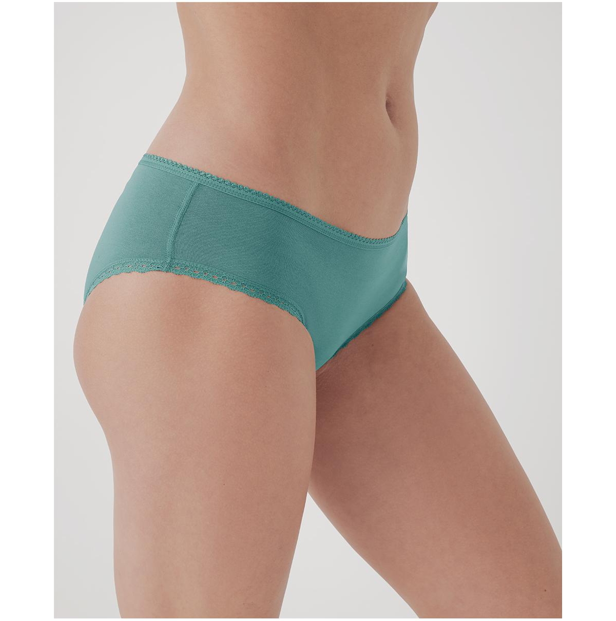 Pact Women's Organic Cotton Lace Cheeky Hipster 3-Pack