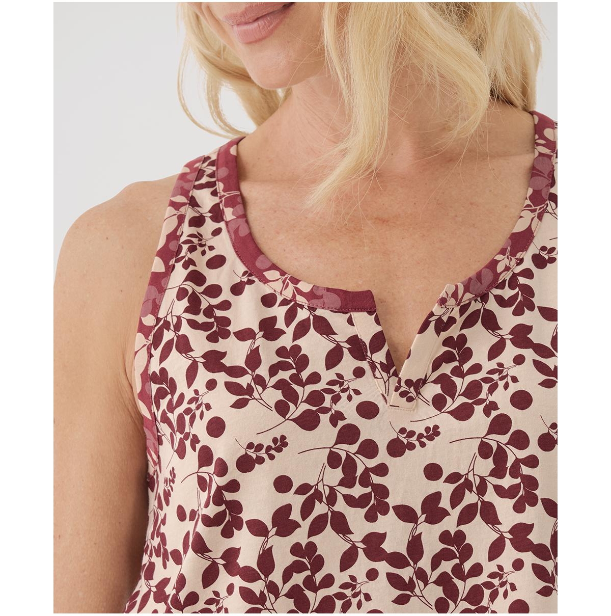 Pact Women's Organic Cotton Staycation Sleep Tank
