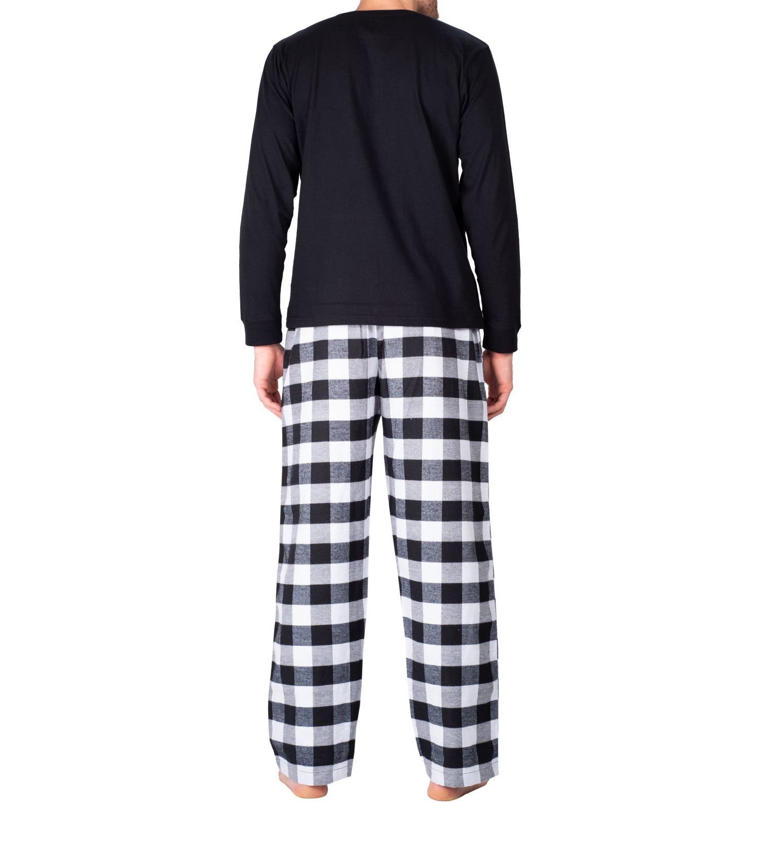 Men's Crew Neck Fleece Pajama Set