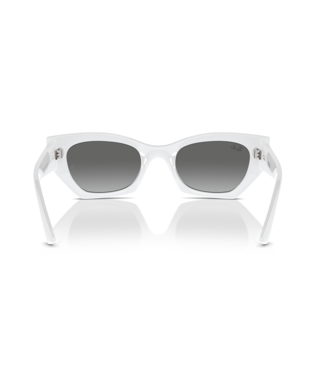 Ray Ban Ray-ban Womens White Rb4430 Zena Irregular-frame Acetate Sunglasses In White Snow