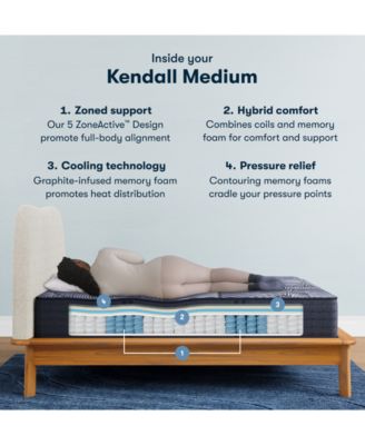 Perfect Sleeper X Kendall 13" Smooth Hybrid Medium Mattress - King